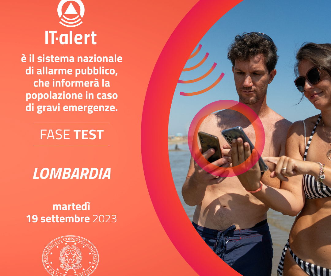 Test IT-alert in Lombardia