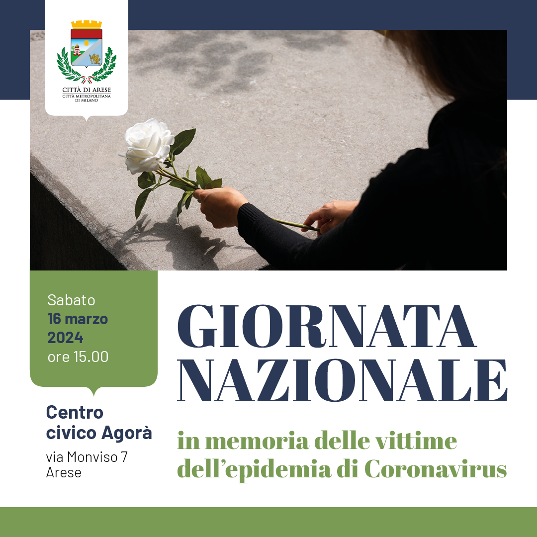 Giornata nazionale in memoria delle vittime dell’epidemia da Coronavirus